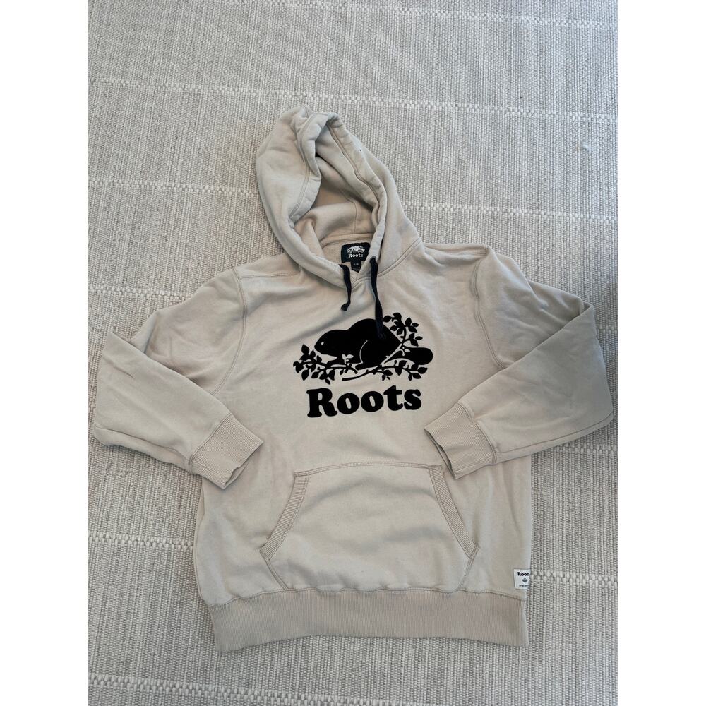 Mens Roots Canada kanga hoodie Sweatshirt beige
Medium $138